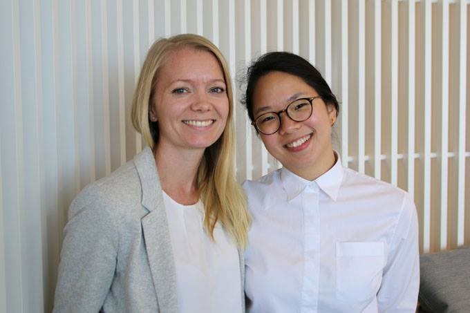 Elina and Kathleen, former Queensland Treasury graduates