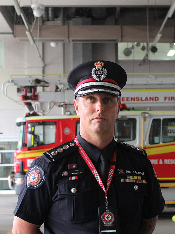 Jason Lawler, Inspector, Area Commander – Kemp Place Command, Queensland Fire and Emergency Services